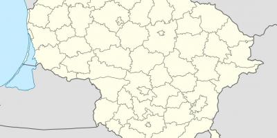 Карта на Литванија вектор
