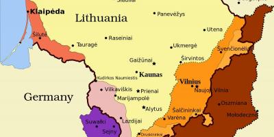 Карта на каунас Литванија