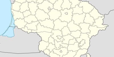 Карта на Литванија вектор